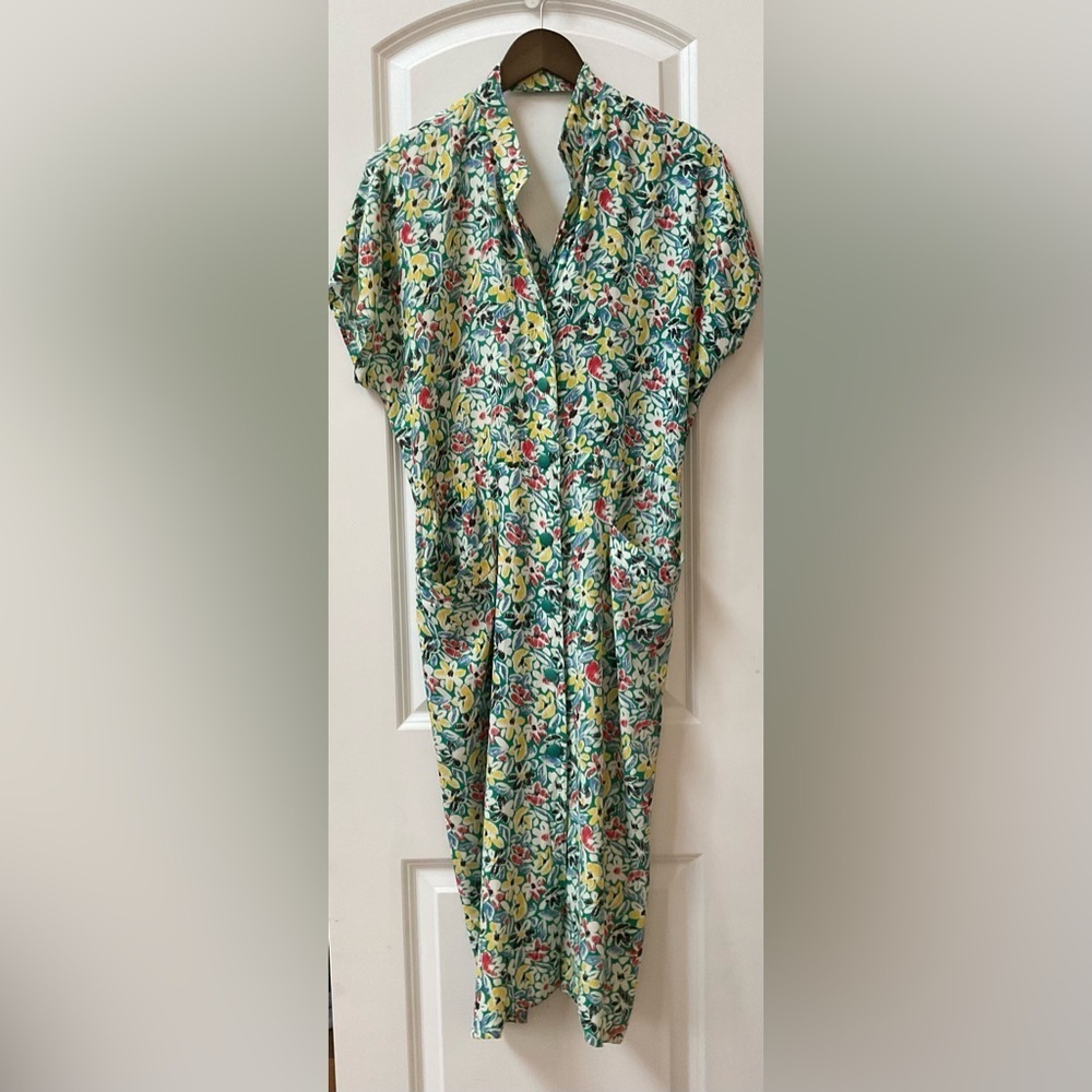 Vintage Therese Baumaire Floral Dress